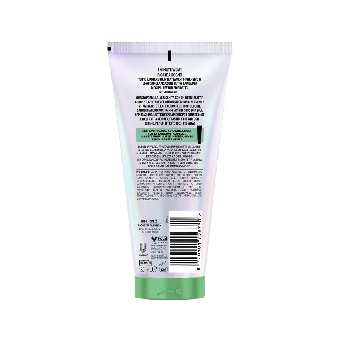 sunsilk shampoo maschera per capelli trattamento intensivo 1 minuto ricci da sogno sunsilk 180 ml. - foto 2