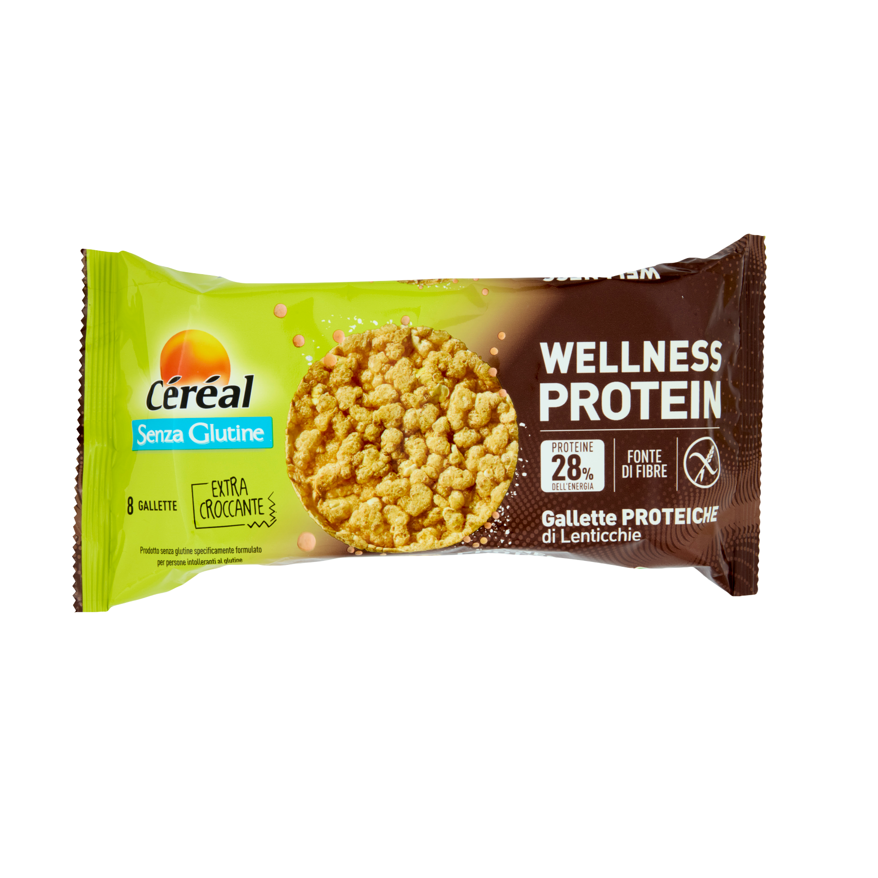 cereal gallette proteiche grano di lenticchie cereal 70 gr. - foto 1