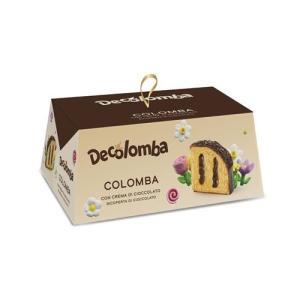 Colomba ricoperta farcita al cioccolato decolomba 750 gr.