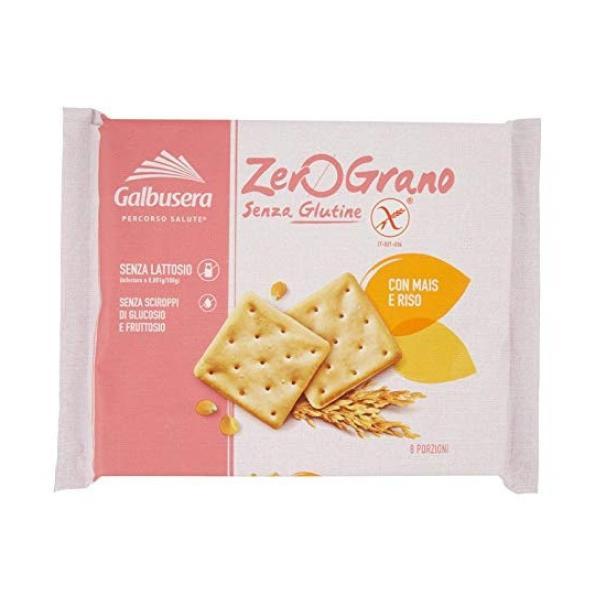 galbusera cracker con mais e riso senza glutine zerograno galbusera confezione da 320 gr. - foto 1