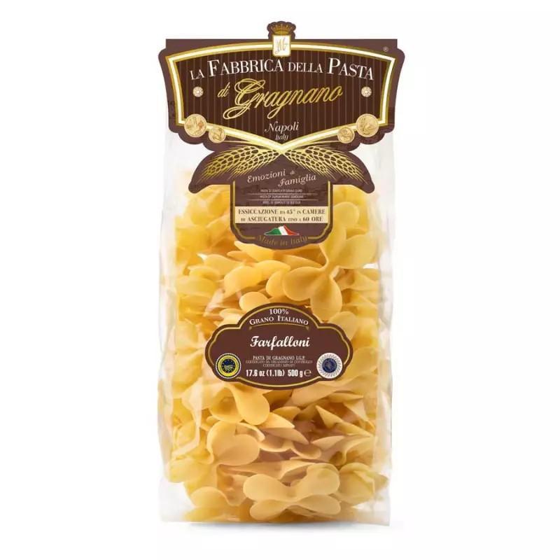 la fabbrica della pasta pasta di grano igp di gragnano farfalloni la fabbrica della pasta da 500 gr. - foto 1