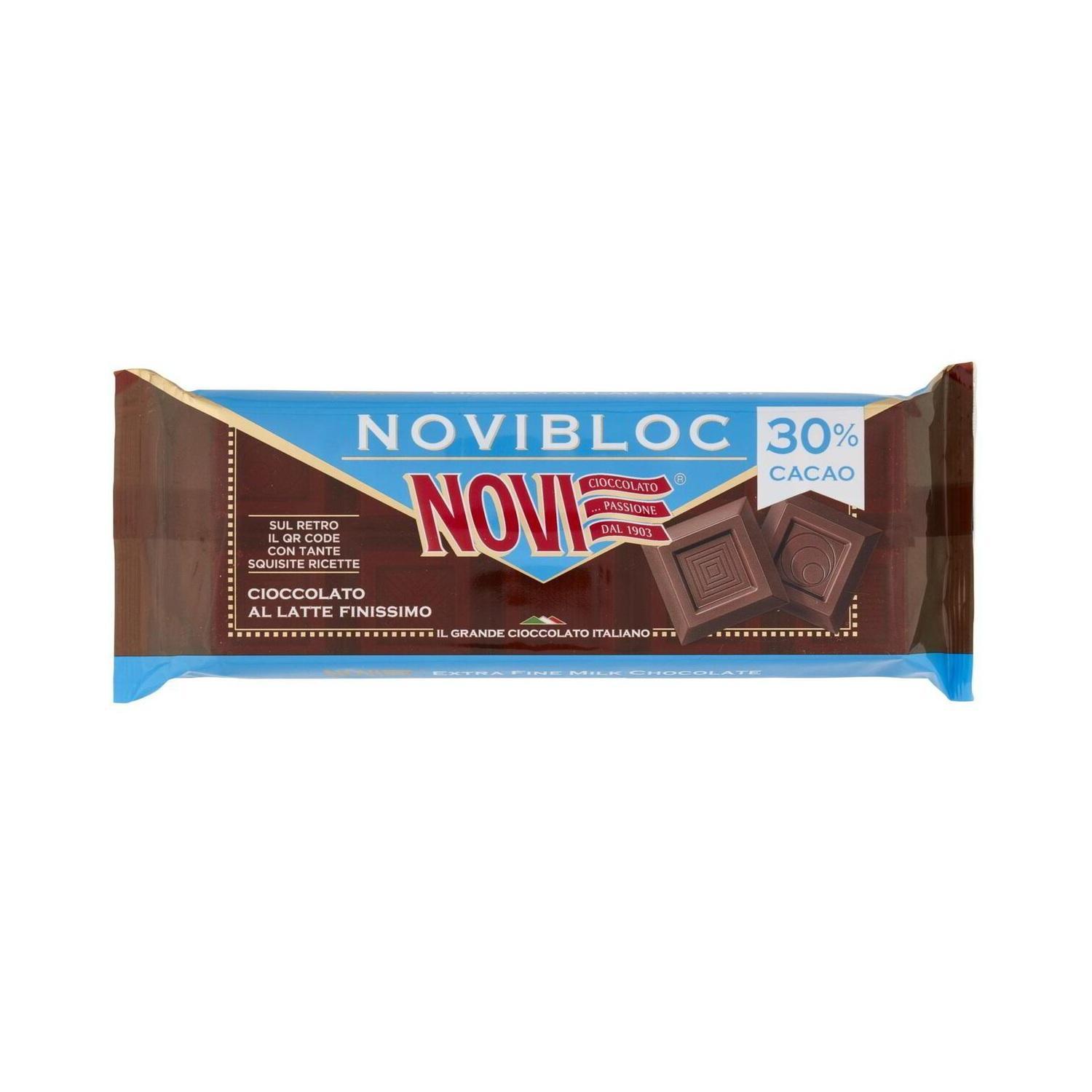 novi tavoletta di cioccolato novi novibloc latte 500 gr. - foto 1