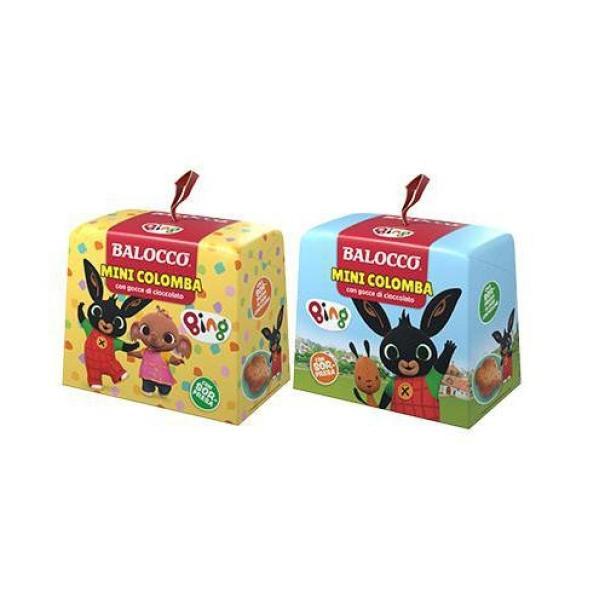 balocco mini colomba bing con gocce cioccolato balocco da 100 gr. - foto 1