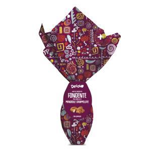 Uova di cioccolato fondente e mandorle caramellate decovo da 250 gr.