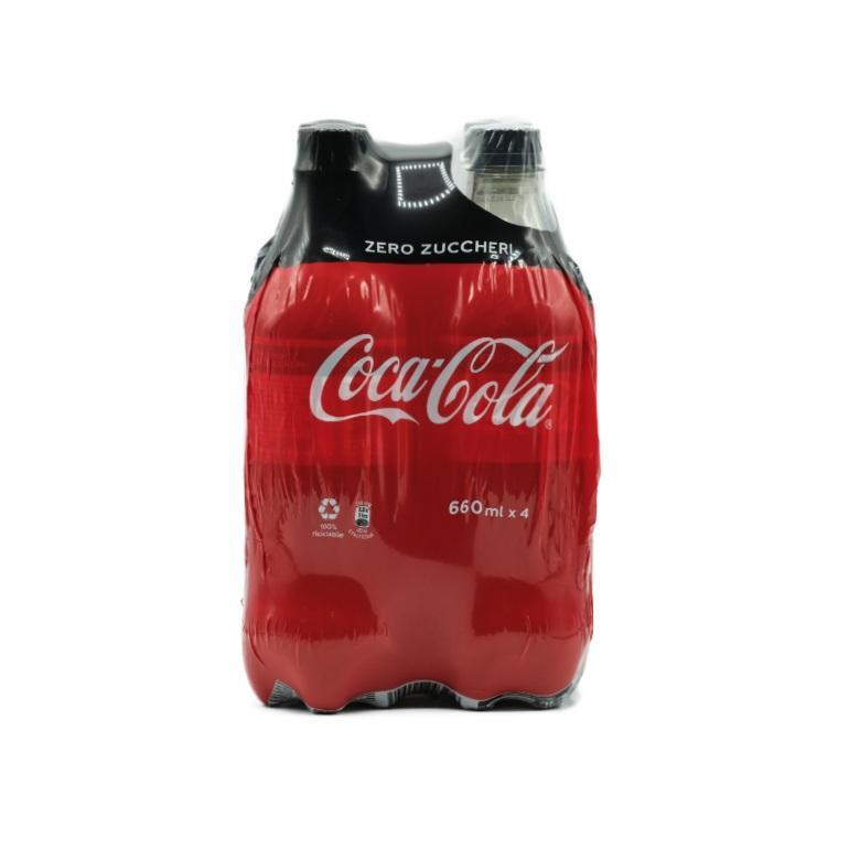 coca cola confezione coca cola zero pet 66cl x4 - foto 1