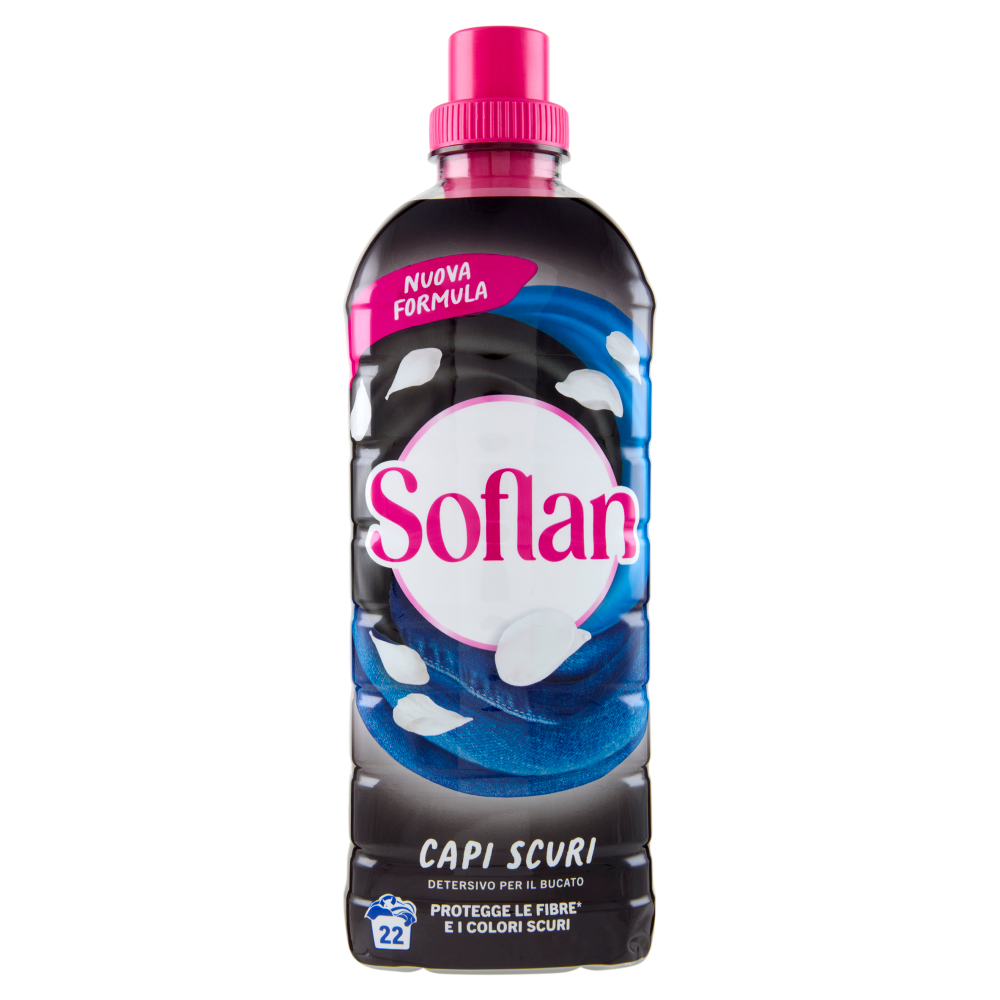 soflan detersivo liquido per capi scuri x22 lavaggi soflan 900 ml. - foto 1