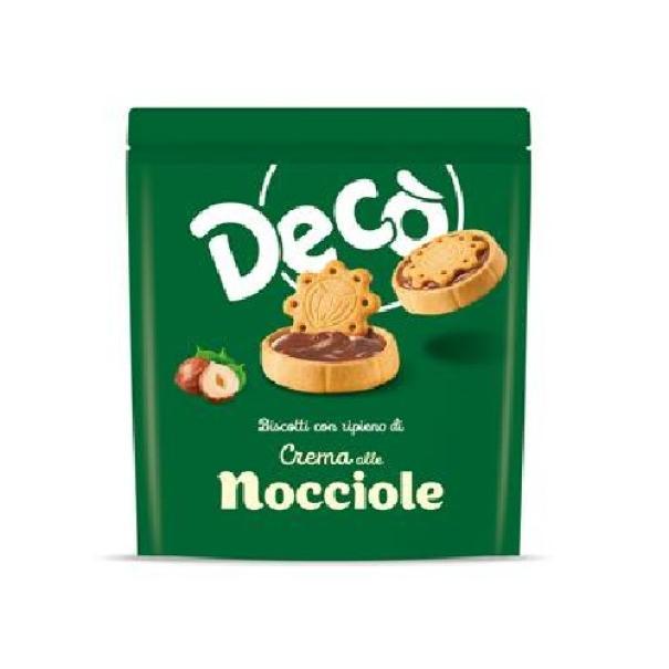 deco' biscotto ripieno crema nocciola 175 gr. - foto 1