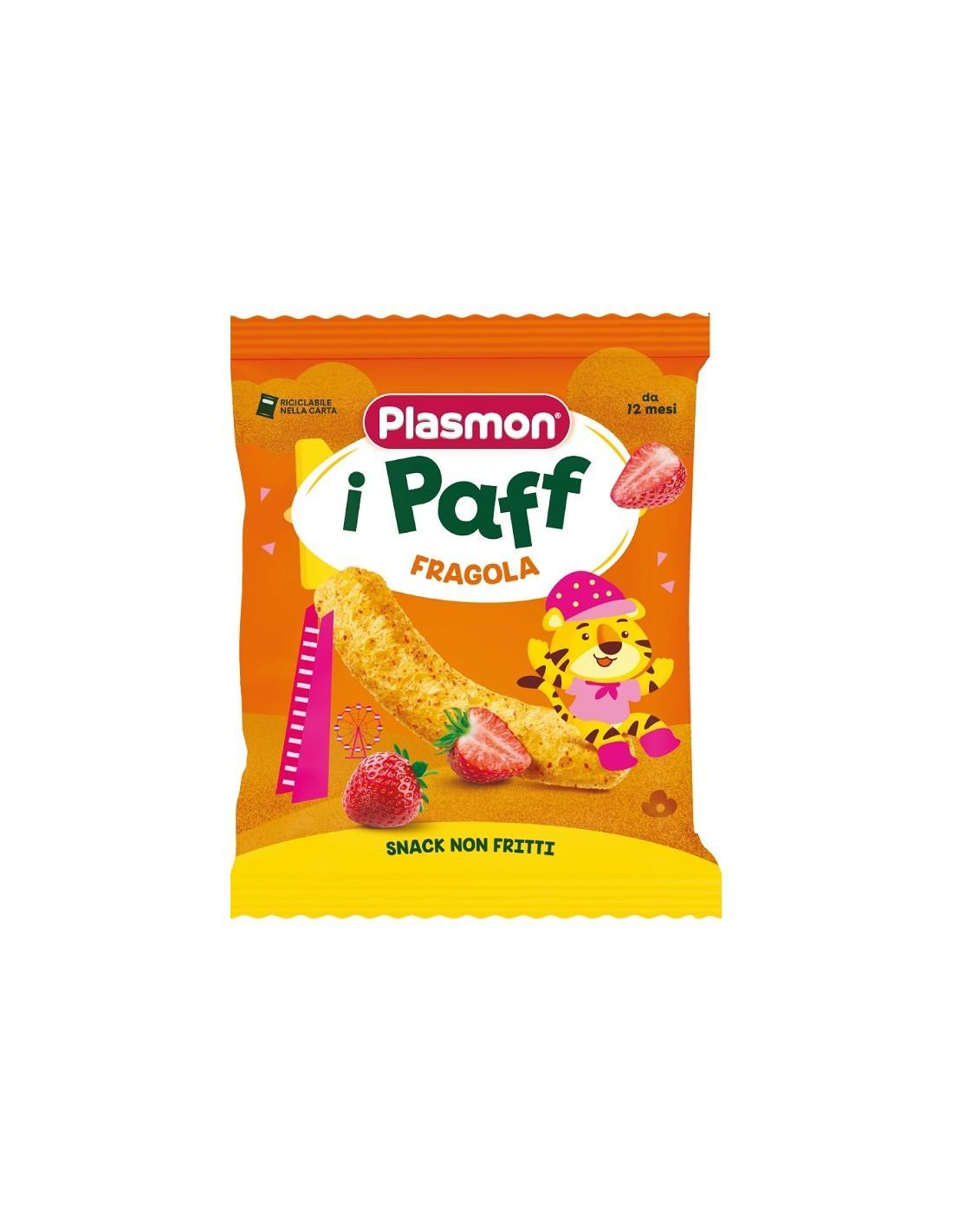 plasmon snack non fritti per bambini paff alla fragola plasmon 15 gr. - foto 1