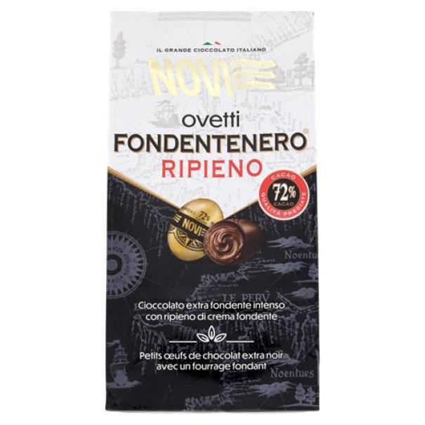 novi ovetti di cioccolato fondente  ripieni fondentenero novi da 160 gr. - foto 1