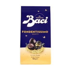 Ovetti di cioccolato fondente ripieni  fondentissimo da 150 gr.