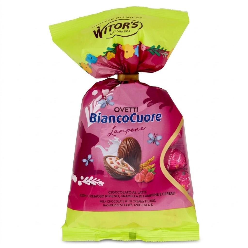 witor's ovetti al cioccolato bianco con cuore al lampone witor's 210 gr. - foto 1