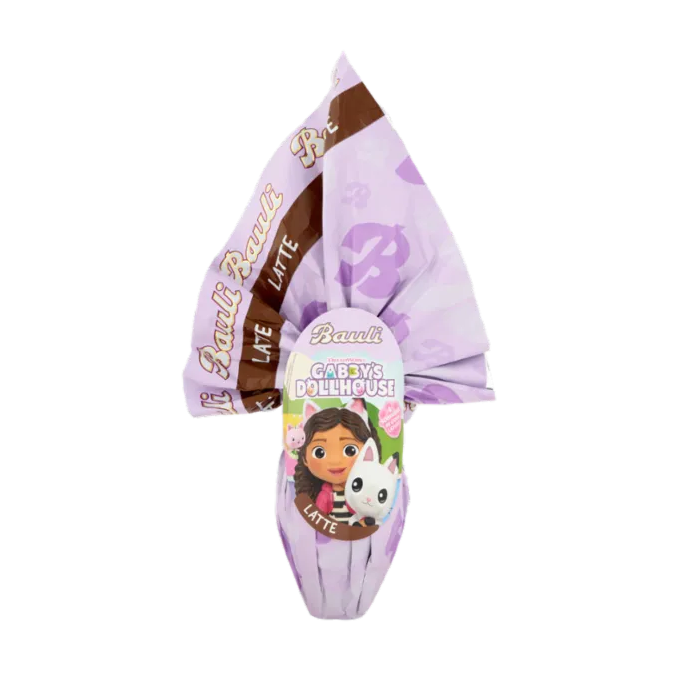 bauli uovo di cioccolato al latte dreamworks gabby's dollhouse bauli da 150 gr. - foto 1