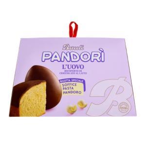 Uovo ricoperto di cioccolato al latte pandori  da 550 gr.