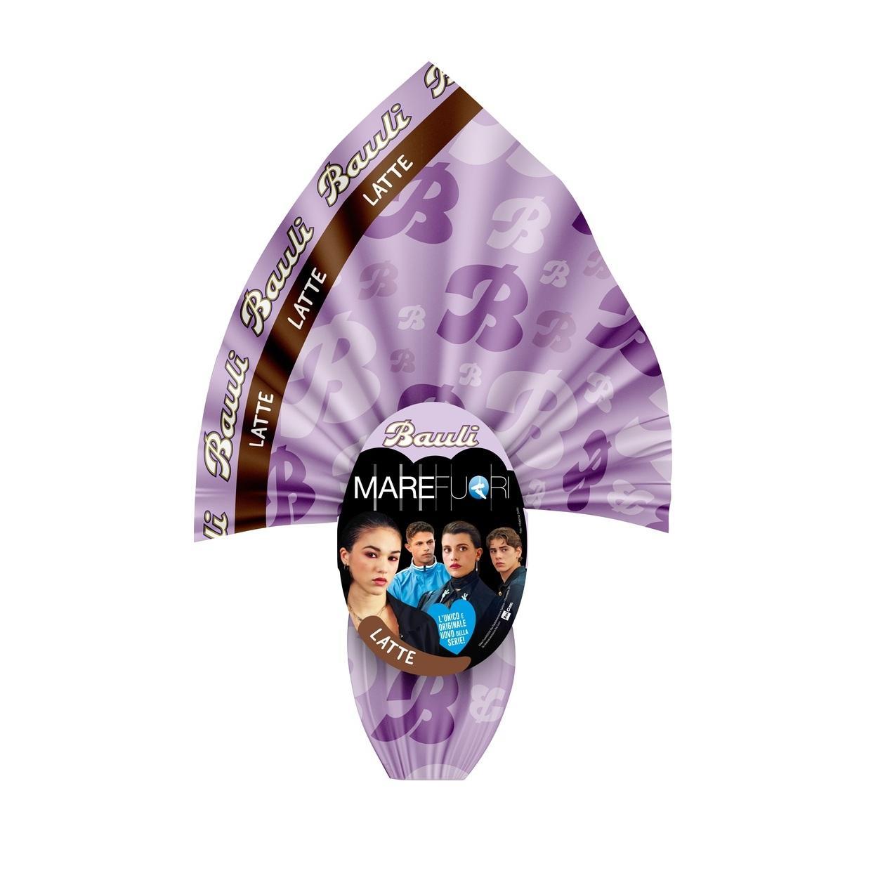 bauli uovo di pasqua al cioccolato al latte mare fuori bauli 220 gr. - foto 1