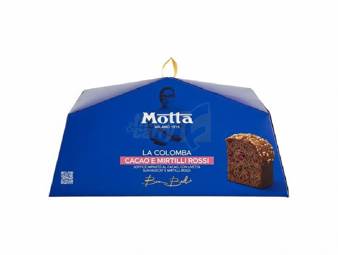 motta dolce colomba ripieno al cacao e mirtilli rossi motta da 750 gr. - foto 1