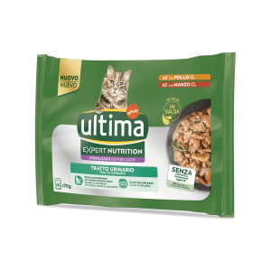 Cibo per gatti specifico per il tratto urinario  cat expert nutrition urinary x4 70 gr.