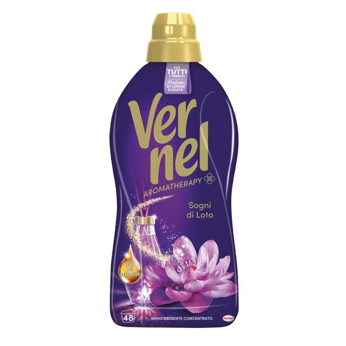 vernel ammorbidente concentrato aromatherapy sogni di loto x48 lavaggi vernel da 1056 ml - foto 1