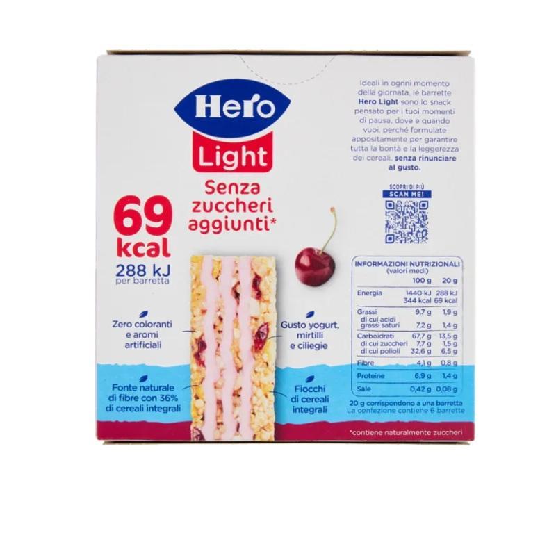 hero barrette ai frutti rossi hero light x6 20 gr. - foto 2