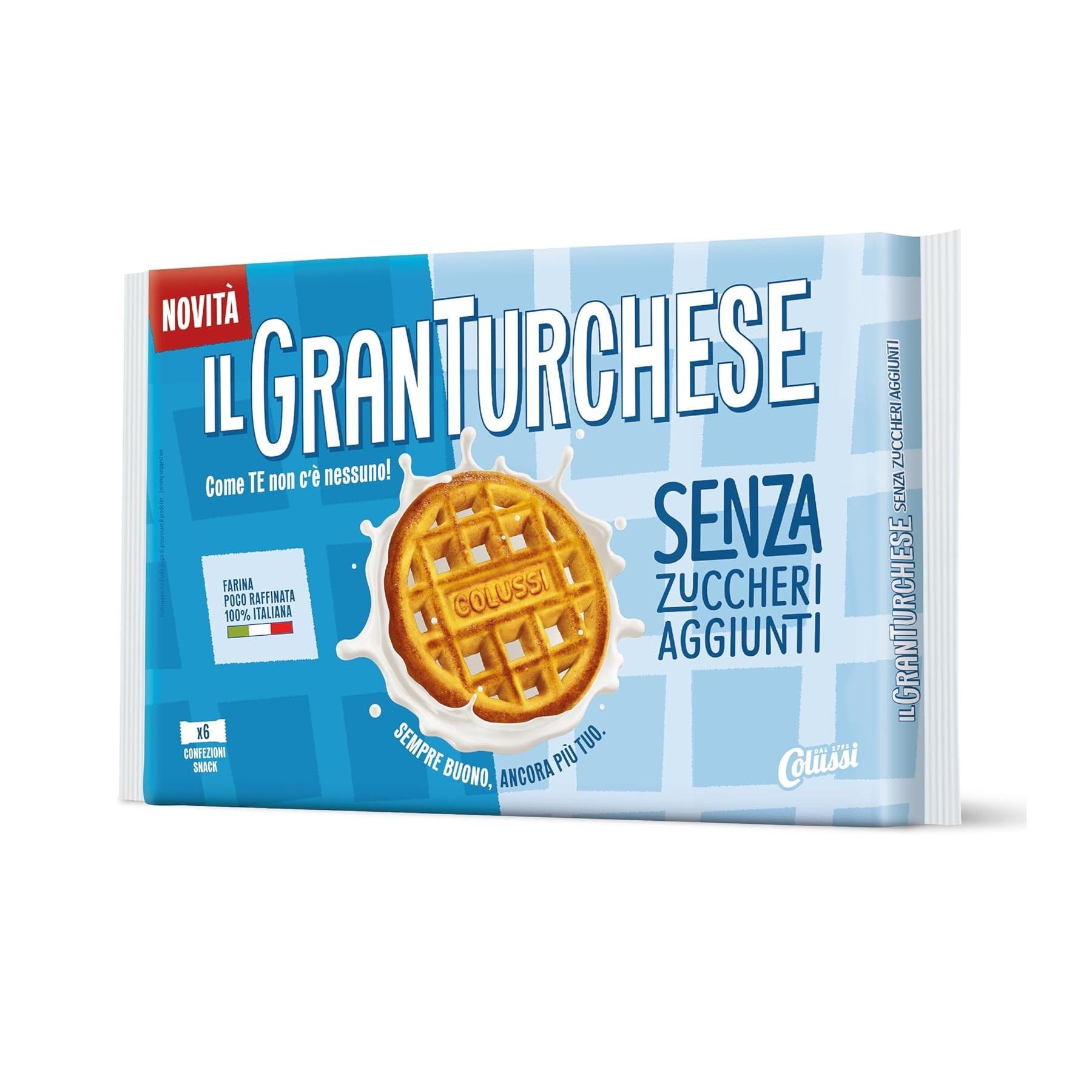 colussi biscotti senza zuccheri aggiunti gran turchese colussi 340g - foto 1