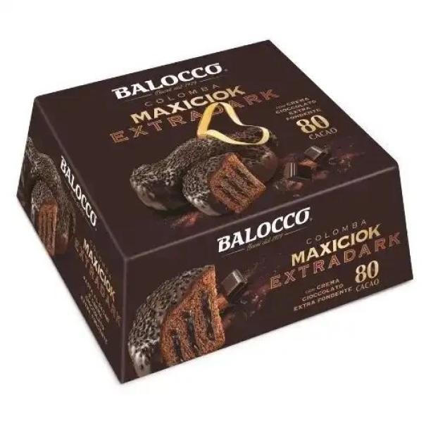 balocco colomba di pasqua al cioccolato extra dark 80% maxiciok balocco da 750 gr. - foto 2