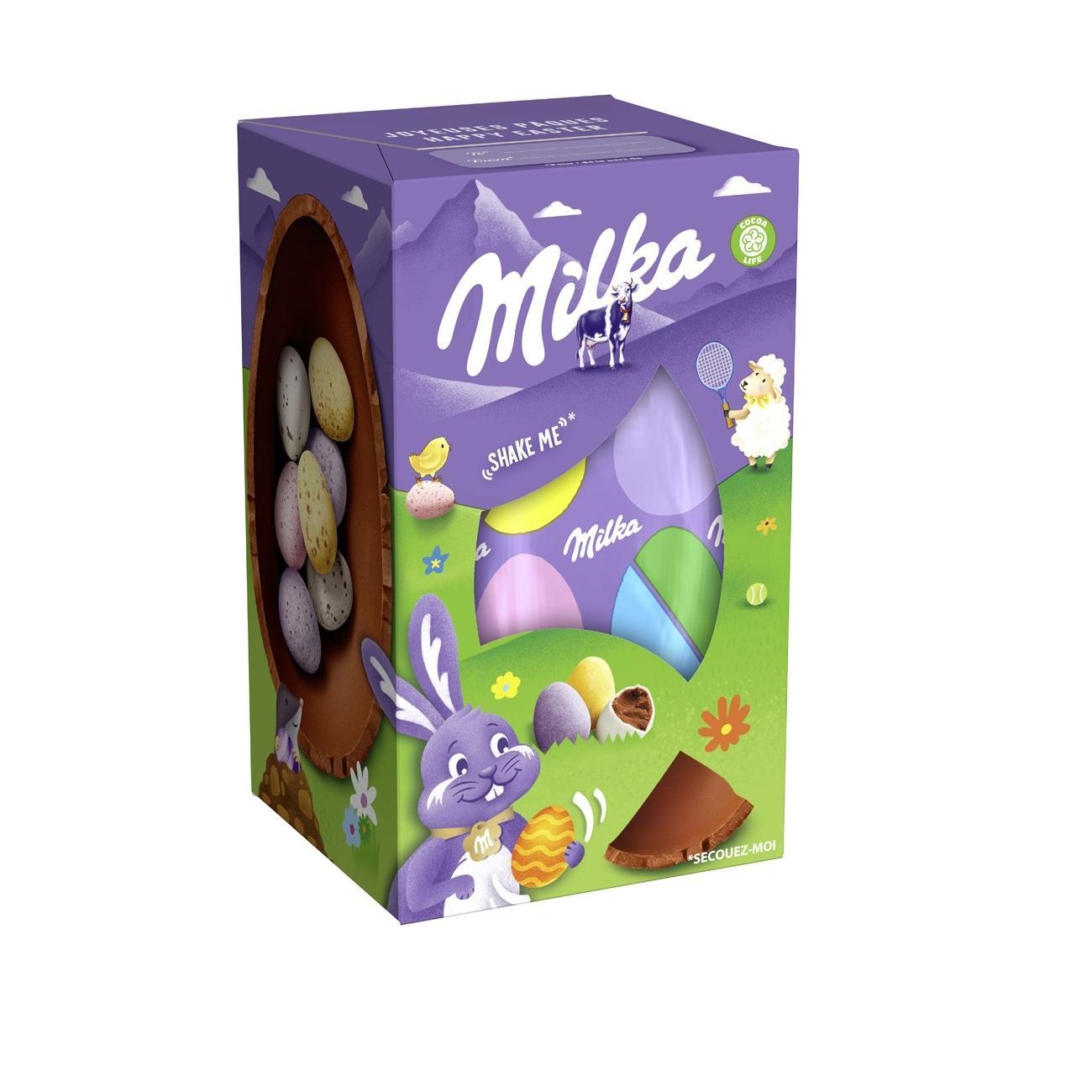 milka mini ovetti di cioccolato shake & mix mini eggs milka da 97 gr. - foto 2