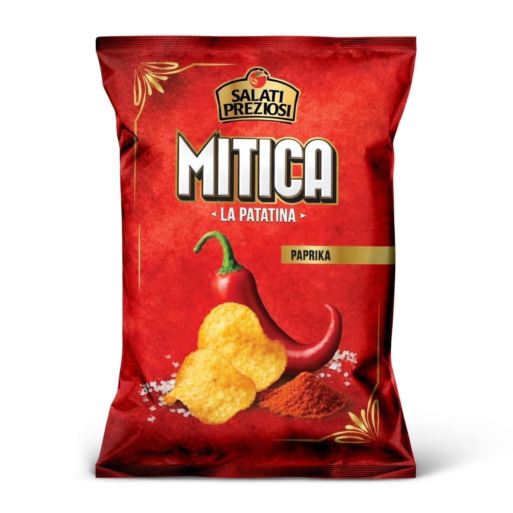 salati preziosi patatina snack salato alla paprika salati preziosi da 100 gr. - foto 1