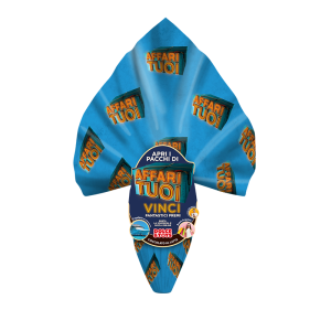 Uovo di pasqua al cioccolato finissimo al latte con sorpresa affari tuoi  250 gr.