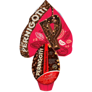 Uovo di pasqua nocciolato fondente  350 gr.