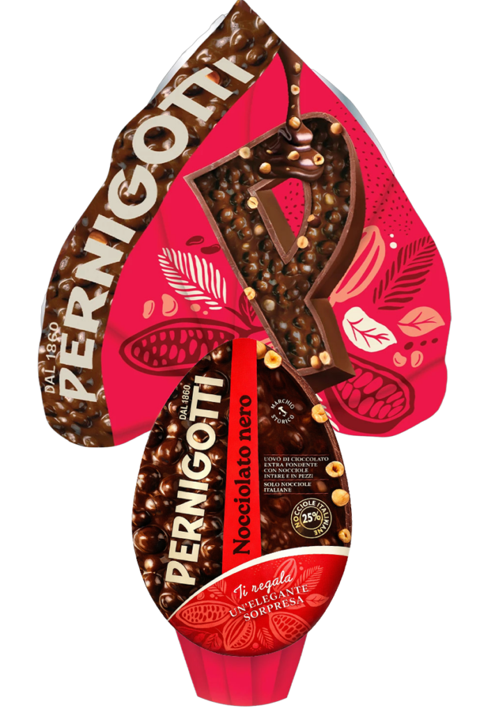 pernigotti uovo di pasqua nocciolato fondente pernigotti 350 gr. - foto 1