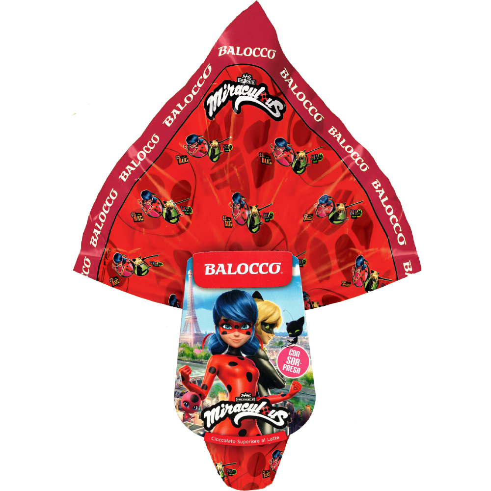 dolci preziosi uovo di pasqua al cioccolato finissimo al latte miraculous dolci preziosi 240 gr - foto 1