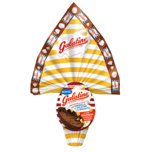 Uovo di pasqua al cioccolato al latte e biscotto galatine 230 gr.