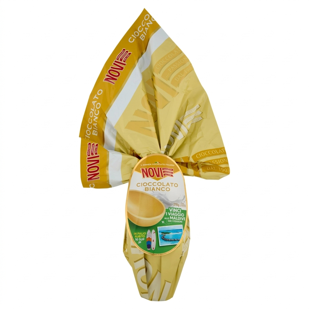 novi uovo di pasqua al cioccolato bianco novi 210 gr. - foto 1