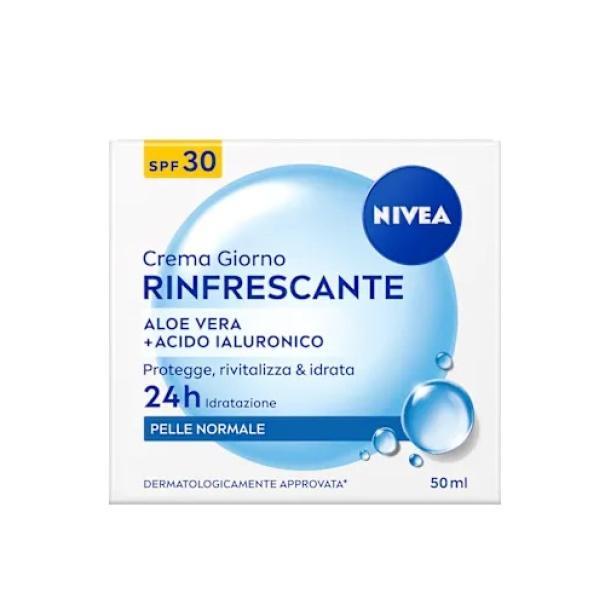 nivea crema giorno viso rinfrescante idratante per pelli normali spf30 da 50 ml. - foto 1