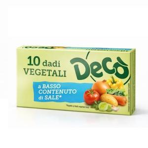 Insaporitore dado vegetale a basso contenuto di sale decò 10 pezzi