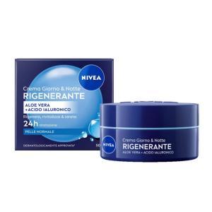 Crema viso rigenerante con acido ialuronico giorno e notte  da 50 ml.