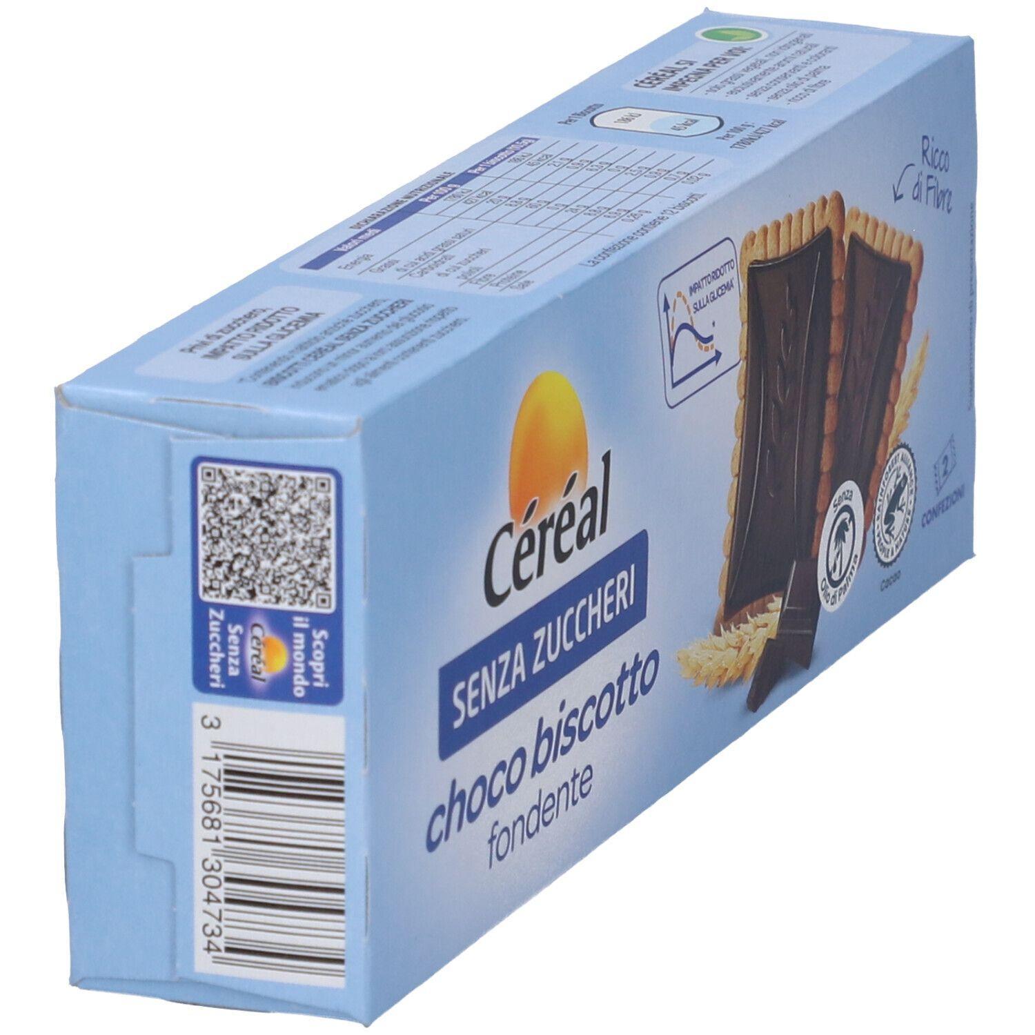 cereal biscotto di cereali con cioccolato senza zucchero céréal 150 gr. - foto 2