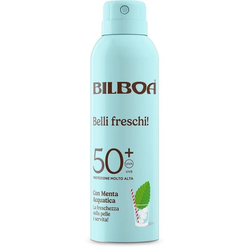 bilboa spray solare protezione media spf 20 belli freschi con menta acquatica bilboa 150 ml. - foto 1