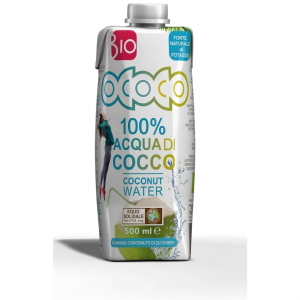 Acqua di cocco pura 100% naturale e idratante  500 ml.