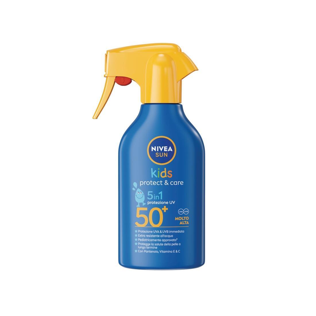 nivea spray solare bambini trigger protezione molto alta spf 50+ nivea sun kids 250 ml. - foto 2