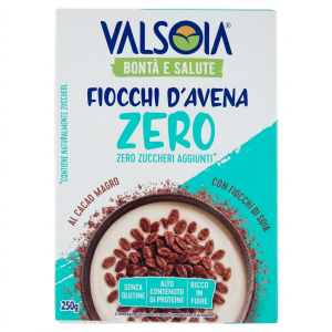 Fiocchi d'avena integrali al cacao magro senza zuccheri aggiunti  250 gr