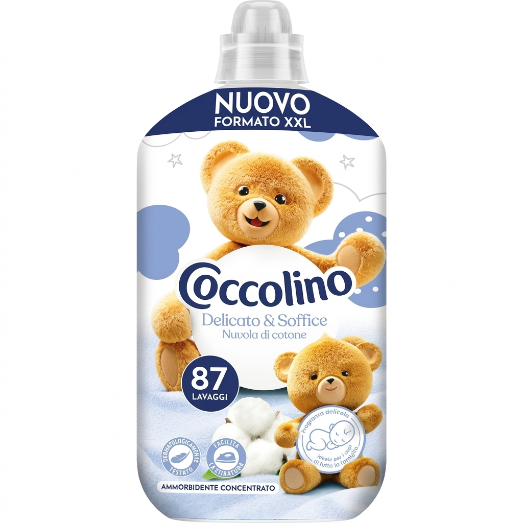 coccolino ammorbidente concentrato delicato e soffice iperdelicato coccolino 87 lavaggi 1,3 lt. - foto 1