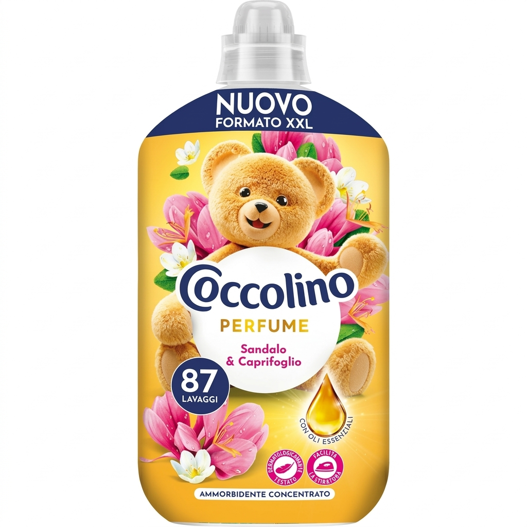 coccolino ammorbidente concentrato fragranza sandalo e caprifoglio coccolino 87 lavaggi - foto 1