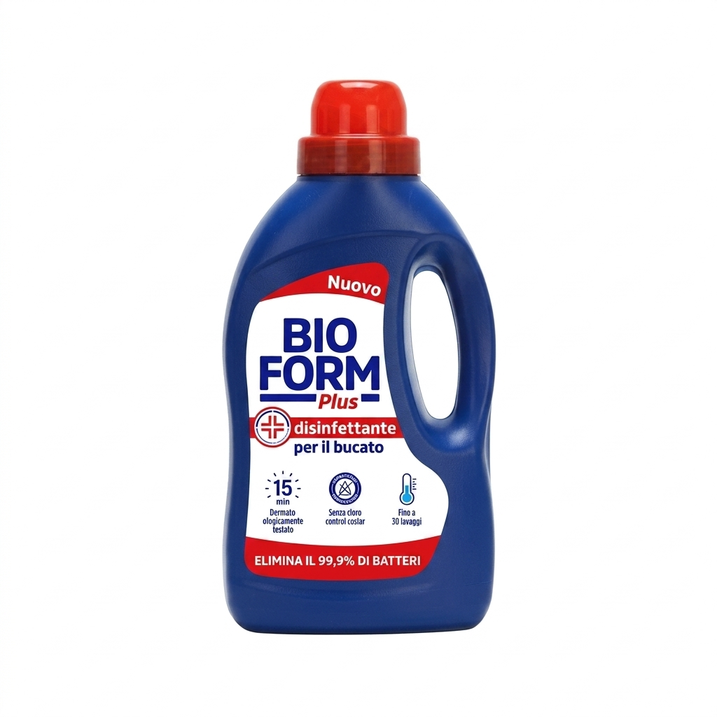 bioform detersivo liquido lavatrice disinfettante igiene profonda bioform plus 1,3 lt. - foto 1