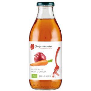Succo e polpa di mela e carota da agricoltura biologica il  750 ml.