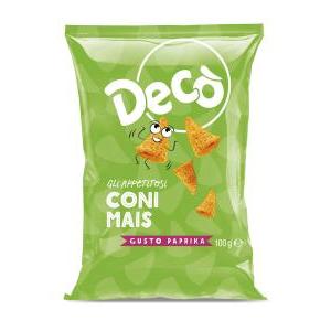 Patatine coni di mais alla paprika decò 100 gr