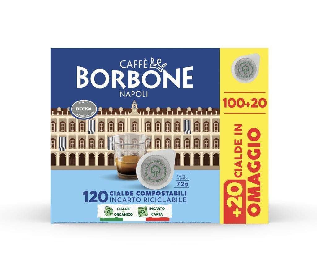 borbone caffè in cialde compostabili miscela decaffeinata caffè borbone 120 pz. - foto 1