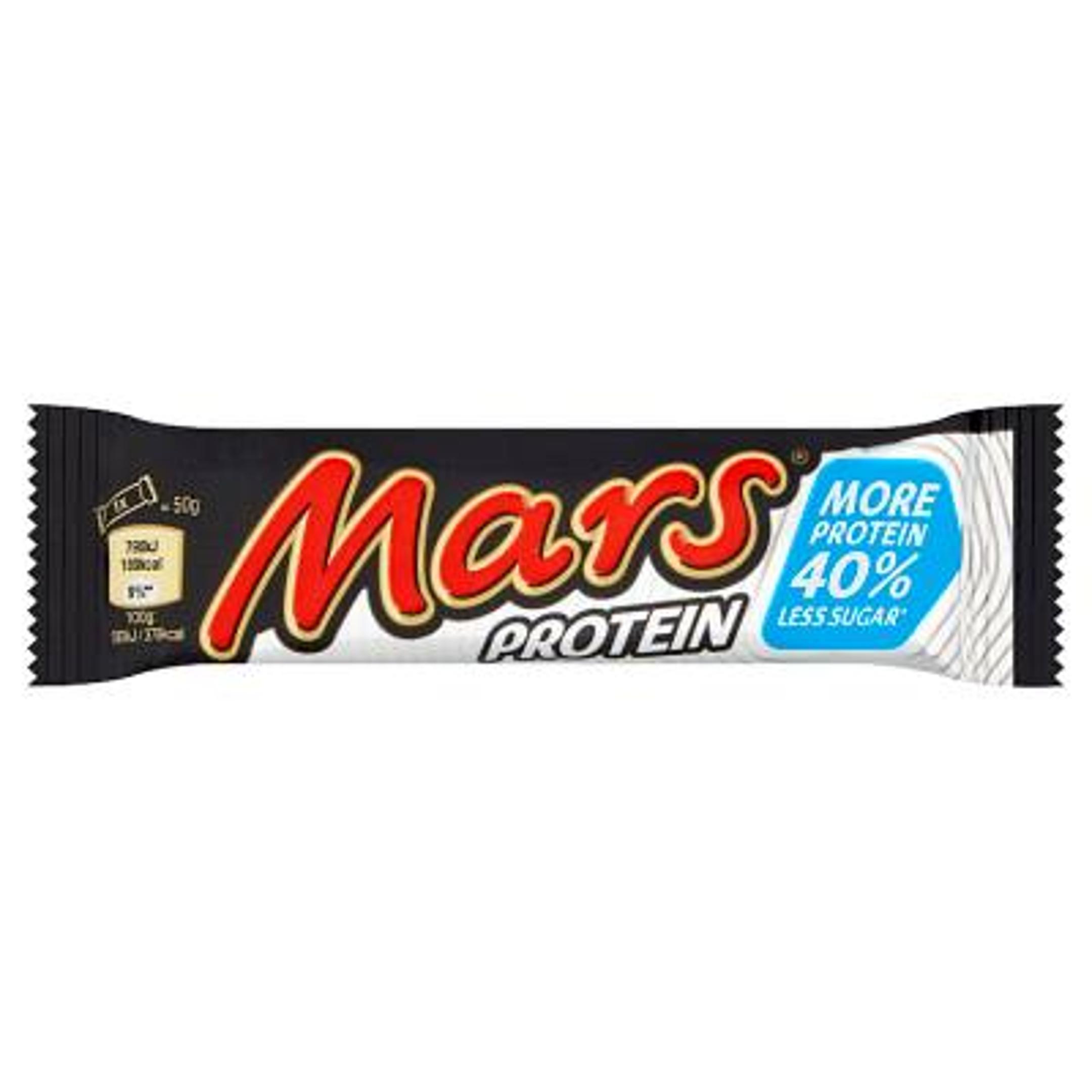 mars barretta energetica con cioccolato al latte e caramello ad alto contenuto proteico mars protein 50 gr. - foto 1