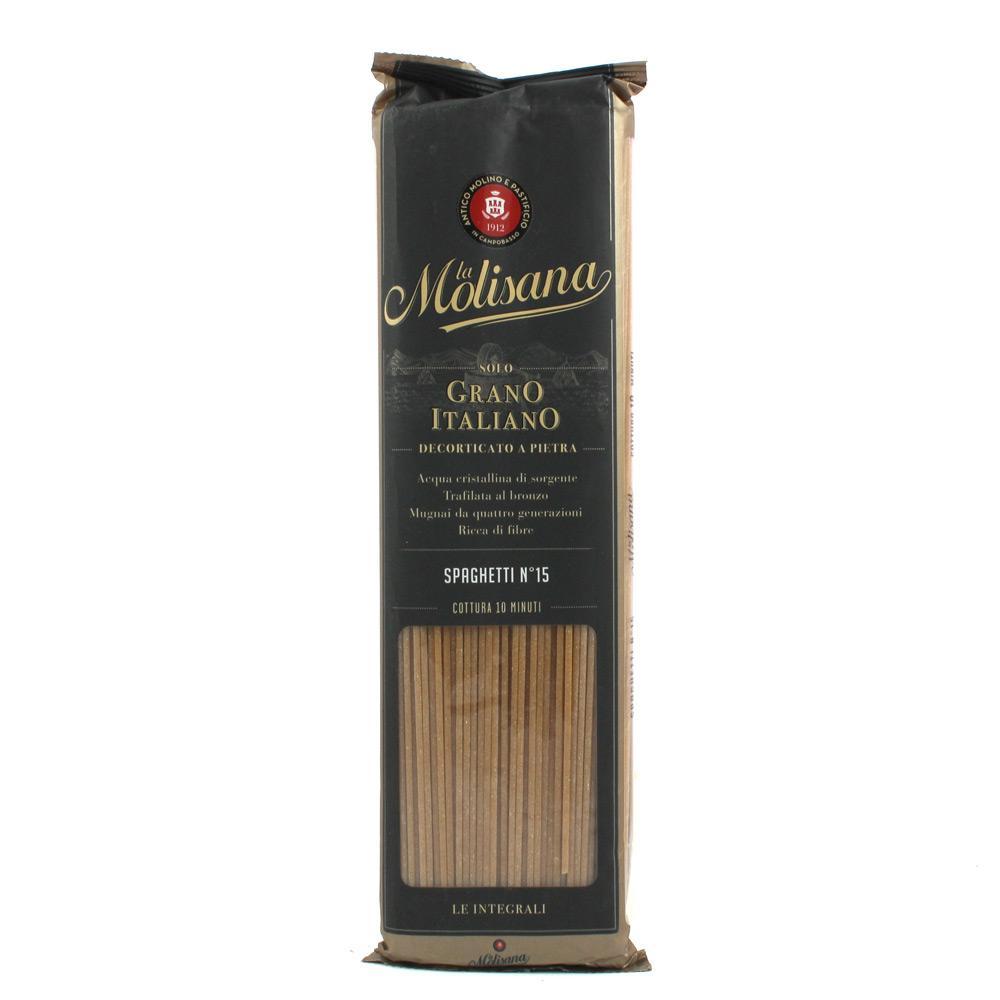 la molisana spaghetti integrali di semola di grano duro 100% italiano la molisana 500 gr. - foto 1