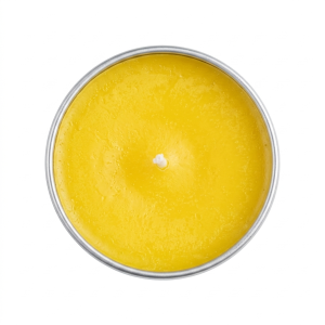 Candela alla citronella in contenitore di alluminio  ø 12 cm.