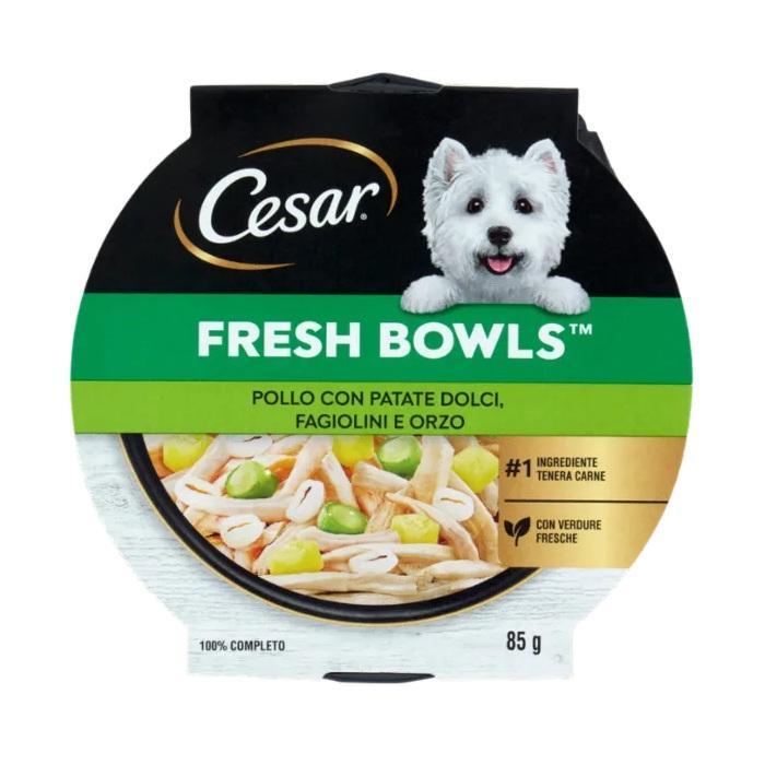 cesar cibo per cani fresh blends pollo e patate dolci cesar 85 gr. - foto 1